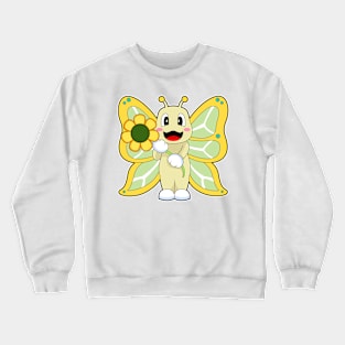 Butterfly Flower Crewneck Sweatshirt